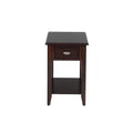 Jofran,Merlot Warm Contemporary Side Table- Brown Color