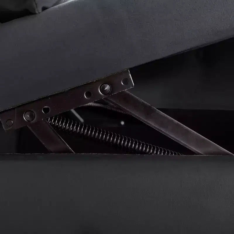 Moderna chaise longue imbottita con bracciolo arrotolato, divano da interno, poltrona lounge in velluto con contenitore e cuscino