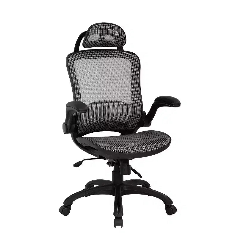 Sedia da Ufficio Girevole ad Alto Schienale in Mesh con Altezza Regolabile