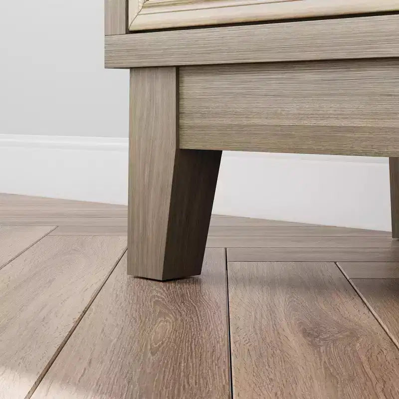 Madia moderna, Madia buffet con 4 ante dal design geometrico elegante, Credenza per soggiorno, ufficio, cucina