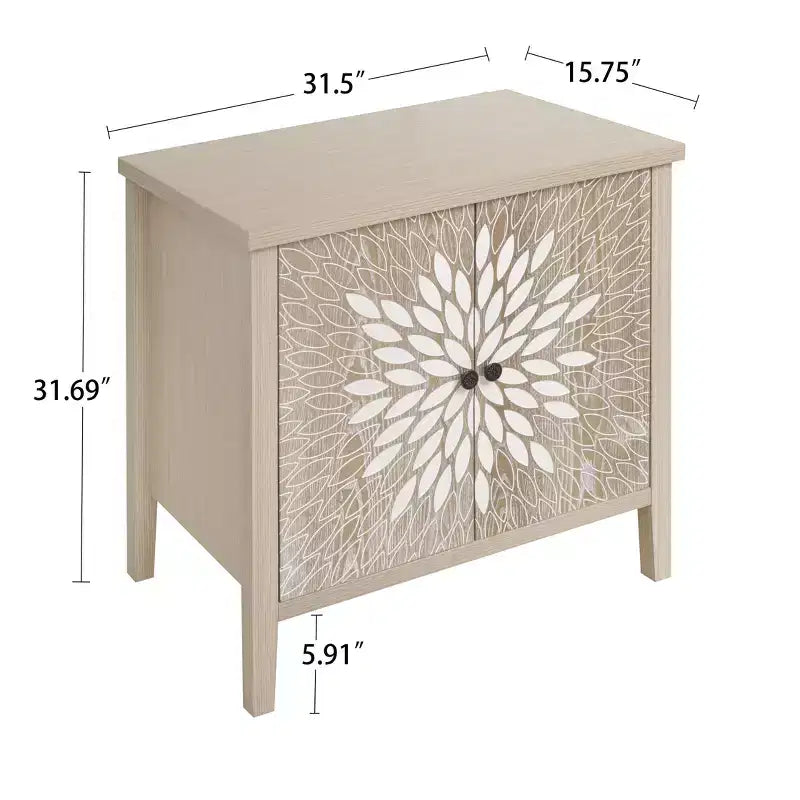 Credenza moderna, credenza con quattro ante con motivi intagliati, mobile contenitore per cucina, sala da pranzo, ingresso