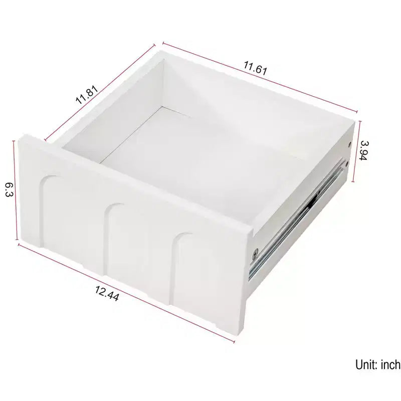 Mobile Contenitore Moderno Alto 180 cm con 2 Cassetti e Ante in Vetro