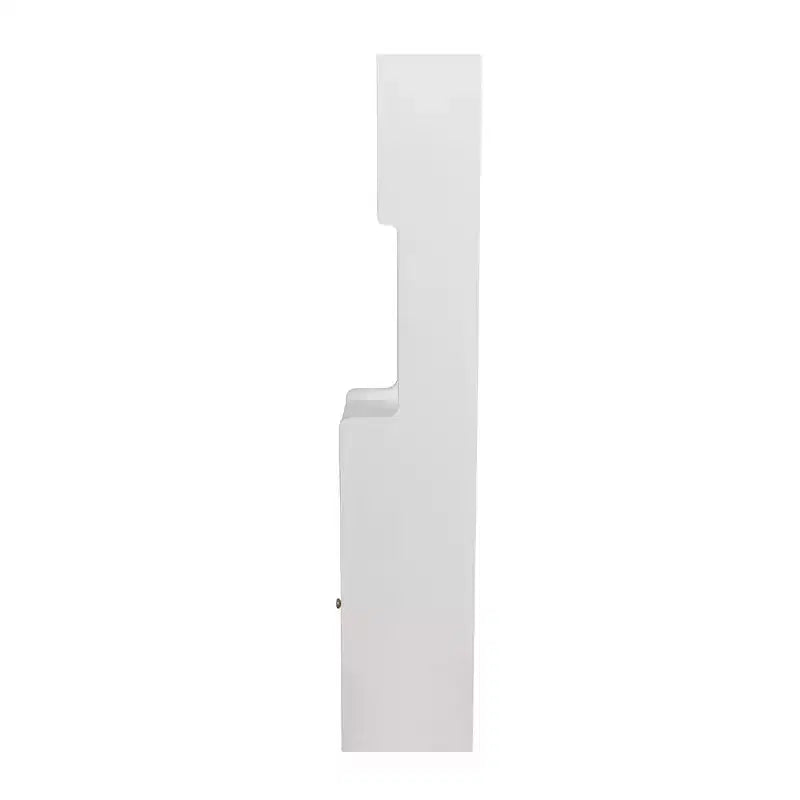 Mobile Contenitore Moderno Alto 180 cm con 2 Cassetti e Ante in Vetro