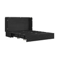 Keloyid Haimyy Solid Wood Frame Queen Murphy Bed Chest with Built-in Charger and Strong Drawer