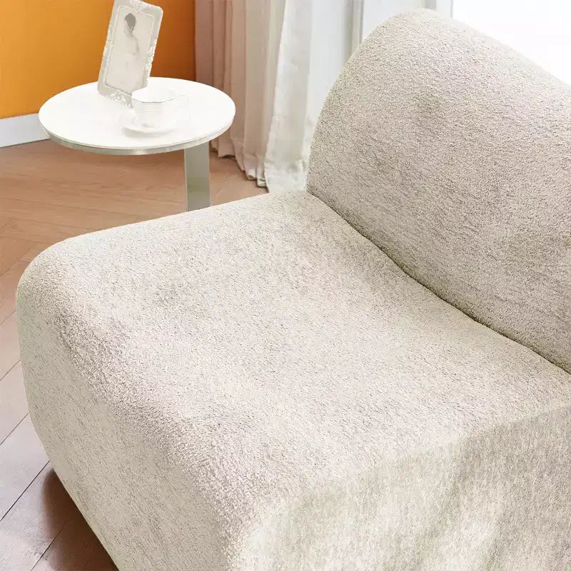 Divano Lounge Moderno in Schiuma a Compressione con Poggiapiedi, Comoda Poltrona Futon per Camera da Letto, Soggiorno, Ufficio