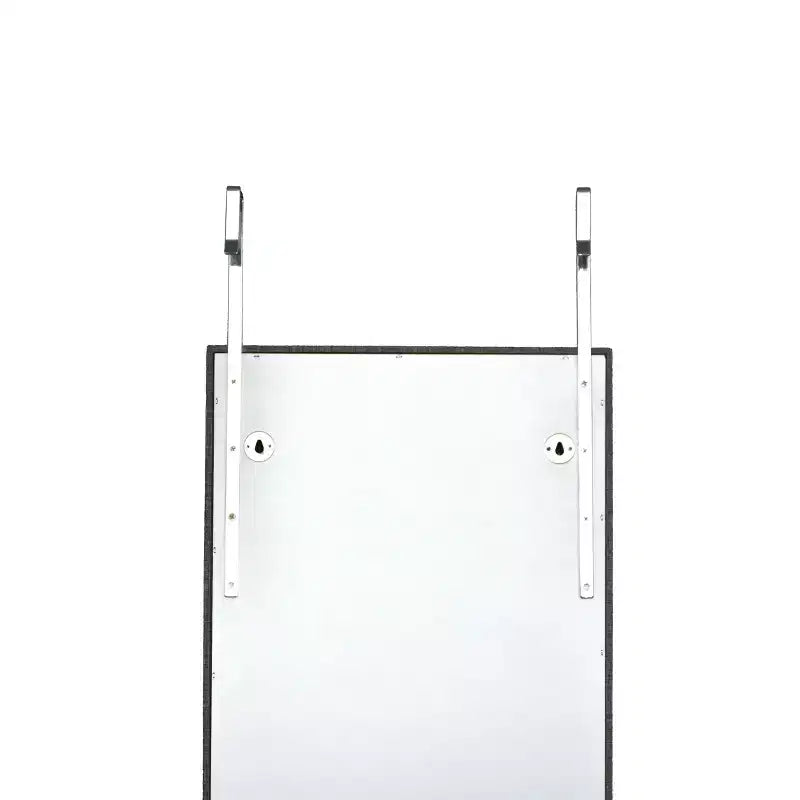 Specchio a figura intera con portagioie, Specchio da parete con serratura di sicurezza, Specchio da porta per soggiorno, cabina armadio