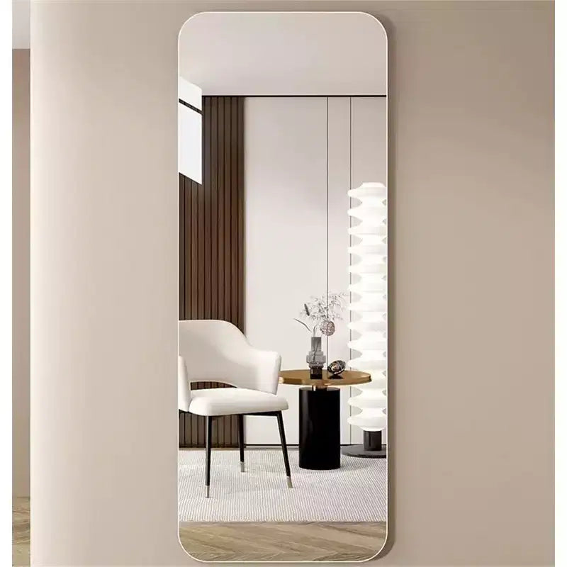 Specchio intero a prova di esplosione 65*24/60*15/56*15 pollici con angoli arrotondati, specchio moderno da parete da 5 mm, specchio per guardaroba, soggiorno