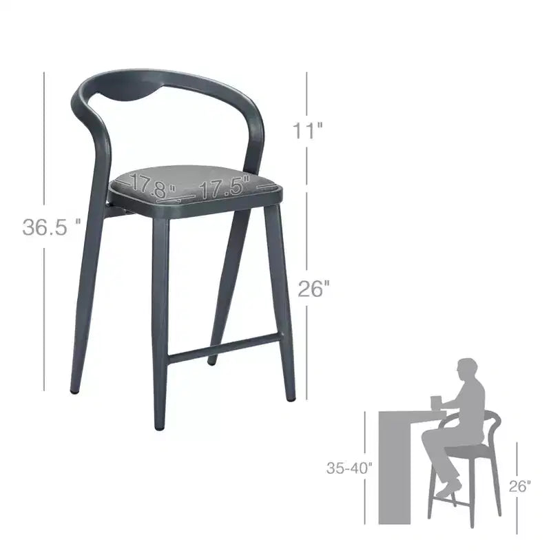 Set di 2, Sgabelli da Bar con Schienale Girevoli Altezza Bancone, Sedie Moderne Regolabili, Sgabello Alto Senza Braccioli per Isola da Cucina