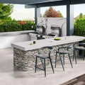 Set di 2, Sgabelli da Bar con Schienale Girevoli Altezza Bancone, Sedie Moderne Regolabili, Sgabello Alto Senza Braccioli per Isola da Cucina