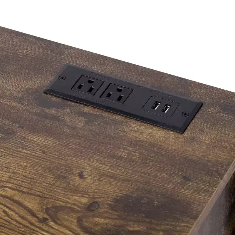 Mobile Contenitore Indipendente 2 in 1 con Credenza e Cucina, Gabbia per Cani, Kennel per Cani di Piccola Taglia fino a 18 kg, Marrone Rustico - ModernLuxe