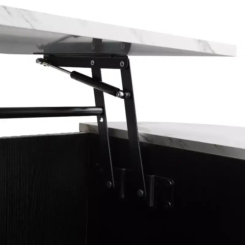 Tavolino da caffè Nova con piano sollevabile e vano portaoggetti nascosto