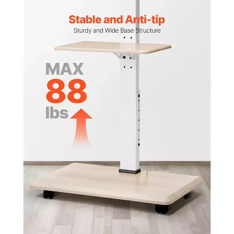 Carrello TV per TV da 32 a 70 pollici con supporto girevole regolabile in altezza e vassoio per dispositivi multimediali