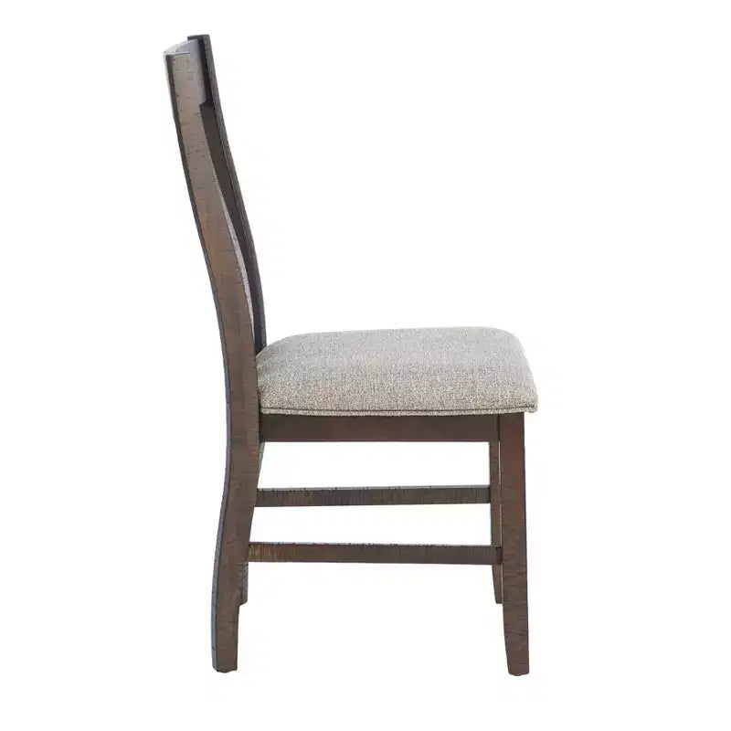 Set da pranzo 6 pezzi rettangolare Lewis marrone
