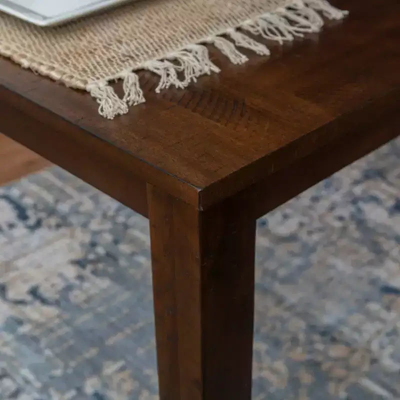 Set da pranzo 6 pezzi rettangolare Lewis marrone