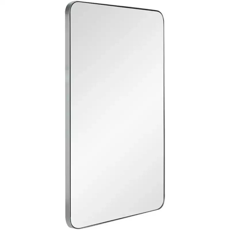 Specchio da parete rettangolare 24 x 36 argento lucido